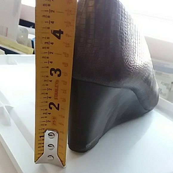 Sam & Libby 7.5 Gray brown wedges shoes - Picture 7 of 7